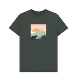 Dark Grey Organic Men's Pawesome Adventures t-shirt
