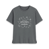 Slate Grey Printed T-shirt Front