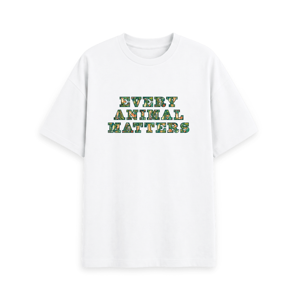 White Printed T-shirt Front