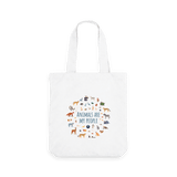 White Printed Bag Front