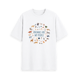 White Printed T-shirt Front