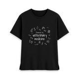 Black Printed T-shirt Front