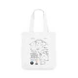White Printed Bag Front