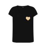 Black Printed T-shirt Front