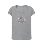 Athletic Grey Printed T-shirt Front