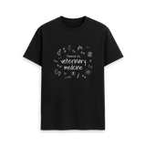 Black Printed T-shirt Front