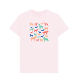 Pink Organic Men's Dog T-shirt