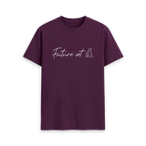 Purple Printed T-shirt Front