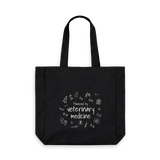 Black Printed Bag Front