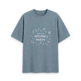 Stone Blue Printed T-shirt Front
