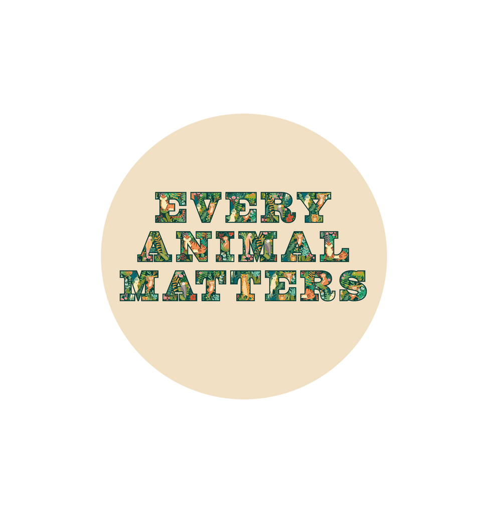 White Printed Circle Sticker Front