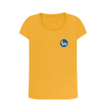 Mustard Printed T-shirt Front