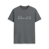 Slate Grey Printed T-shirt Front