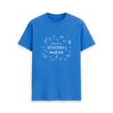 Bright Blue Printed T-shirt Front
