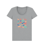 Athletic Grey Printed T-shirt Front