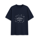 Navy Printed T-shirt Front