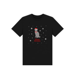 Black Printed Kids T-Shirt Front