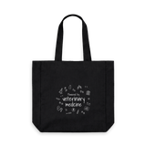 Black Printed Bag Front