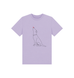 Soft Lilac Printed Kids T-Shirt Front