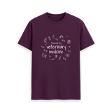 Purple Printed T-shirt Front