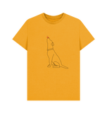 Mustard Organic Men's Dog and Butterfly T-shirt