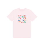 Pink Printed Kids T-Shirt Front