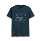 Denim Blue Printed T-shirt Front