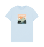 Sky Blue Organic Men's Pawesome Adventures t-shirt