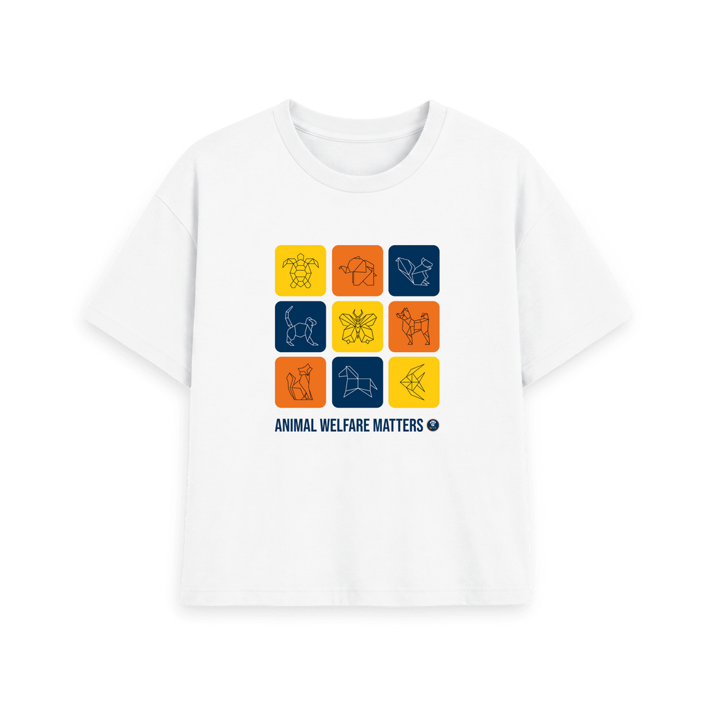 White Printed T-shirt Front