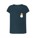 Denim Blue Printed T-shirt Front