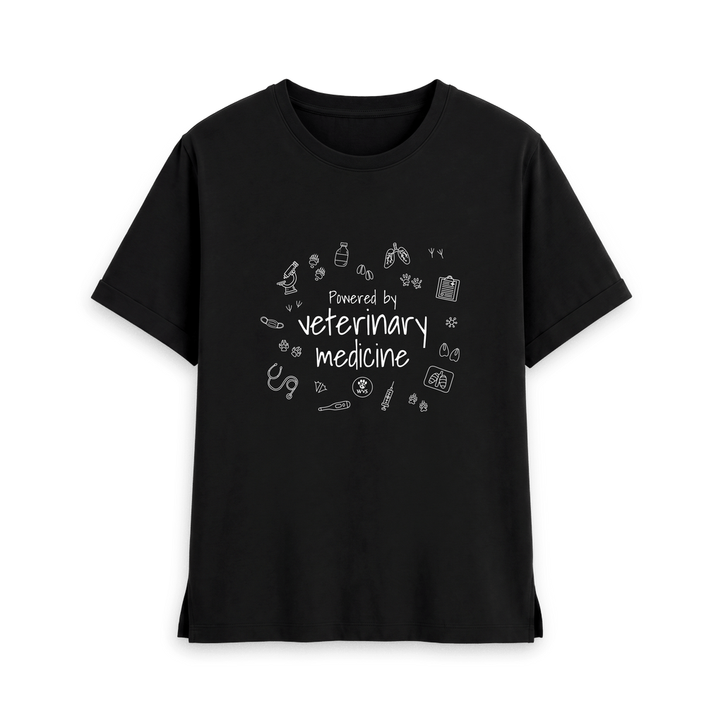 Black Printed T-shirt Front