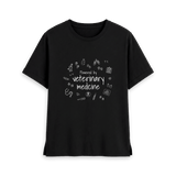 Black Printed T-shirt Front