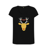 Black Printed T-shirt Front