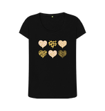 Black Printed T-shirt Front