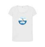 White Printed T-shirt Front
