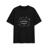 Black Printed T-shirt Front