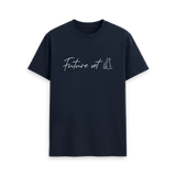 Navy Blue Printed T-shirt Front
