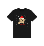 Black Printed Kids T-Shirt Front