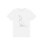 White Printed Kids T-Shirt Front