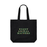Black Printed Bag Front