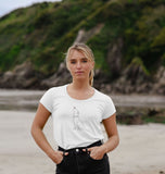 Organic Ladies Scoop Dog and Butterfly T-shirt