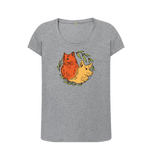 Athletic Grey Printed T-shirt Front