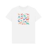 White Organic Men's Dog T-shirt