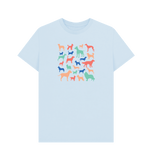 Sky Blue Organic Men's Dog T-shirt