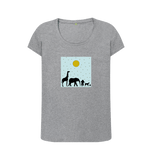 Athletic Grey Printed T-shirt Front