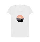 White Printed T-shirt Front