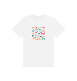 White Printed Kids T-Shirt Front