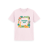 Pink Printed Kids T-Shirt Front