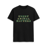 Black Printed T-shirt Front
