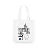 White Printed Bag Front